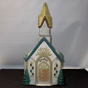 Vintage Charming Ceramic Church Figurine